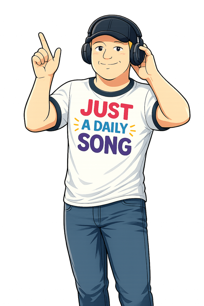 Stefan pointing at the daily song